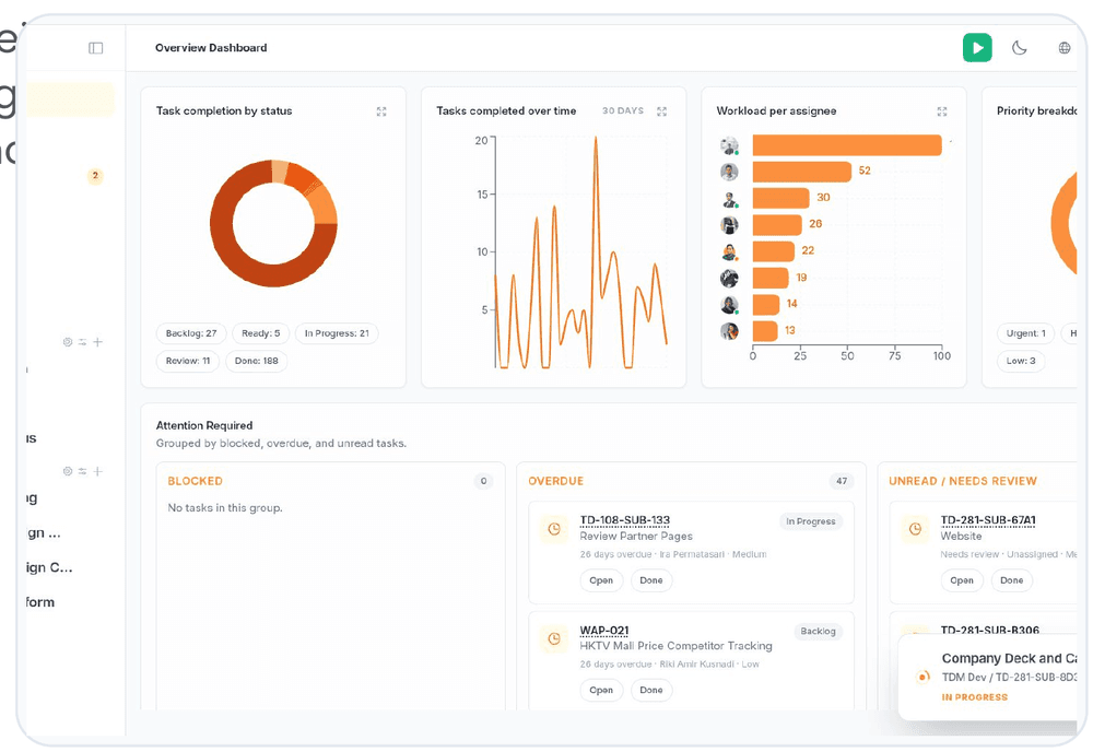 Modus — One interface for five different jobs